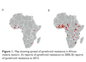 Pyrethroid resistance map