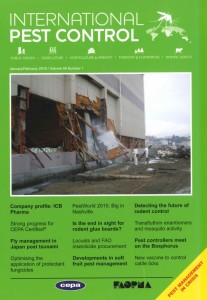 Cover Photo: Application of insecticide onto damaged buildings using a power sprayer by a pest management technician as part of the fly control programme after the Great East Japan Earthquake and the following tsunami in 2011. Photo courtesy Prof. ChowYang Lee, Universiti Sains, Malaysia.