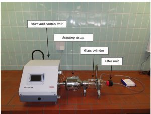 Heubach dustmeter for quantifying the abrasion potential of seed treatment coatings