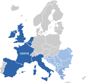 Figure 1 Certis Europe and KNE Certis territories